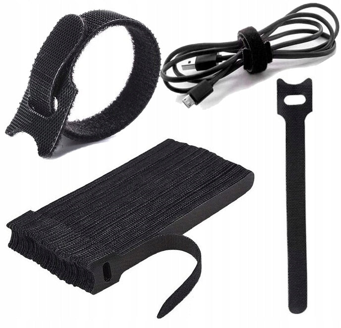 VELCRO BAND CABLE ORGANIZER 150x12mm 100pcs 14m cable organizing strong