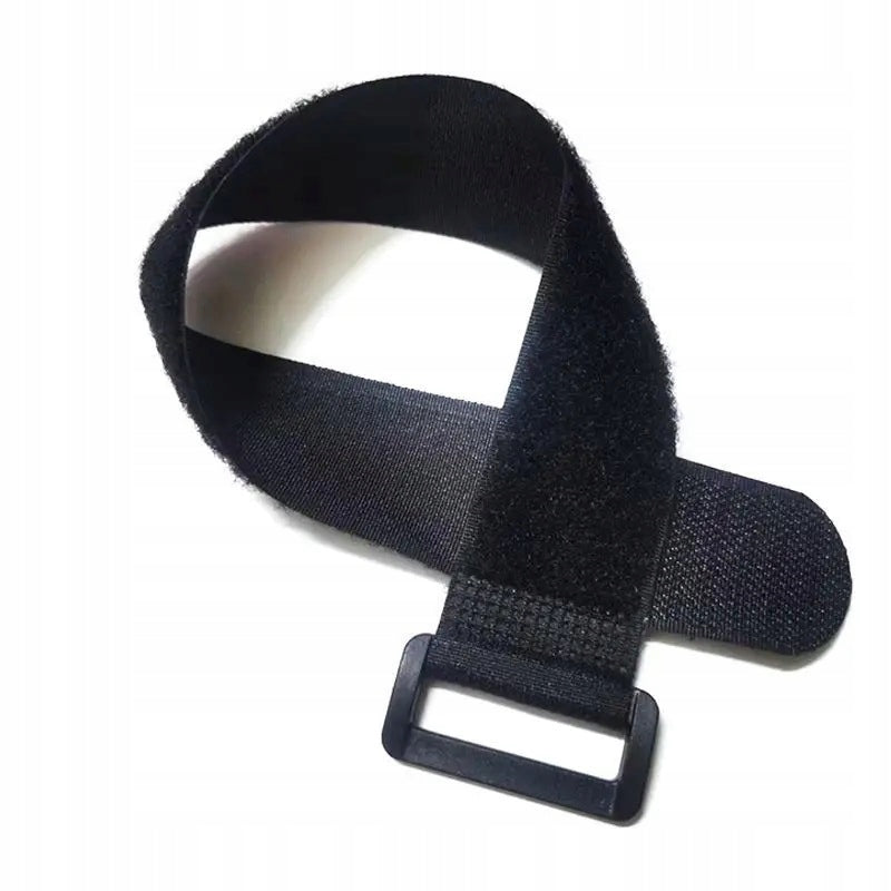 VELCRO BAND CABLE ORGANIZER GROMMET EYE STRONG TAPE 40 CM 2CM 10 PCS Manufacturer code Rzep do kabli typ 8 czarny