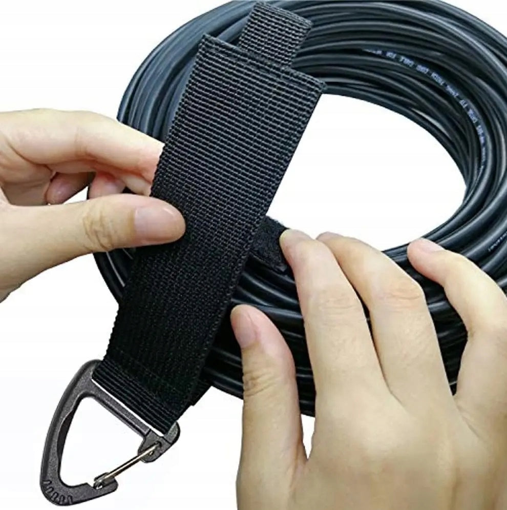 VELCRO BAND CABLE ORGANIZER LARGE STRONG TAPE BUCKLE HOOK 34 CM 4 CM EAN (GTIN) 5903794423138
