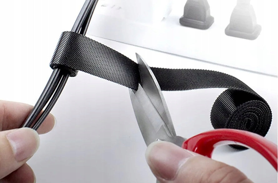VELCRO BAND CABLE ORGANIZER STRONG FOR CUTTING TAPE 500 CM 5 M 10 MM EAN (GTIN) 5903794424821