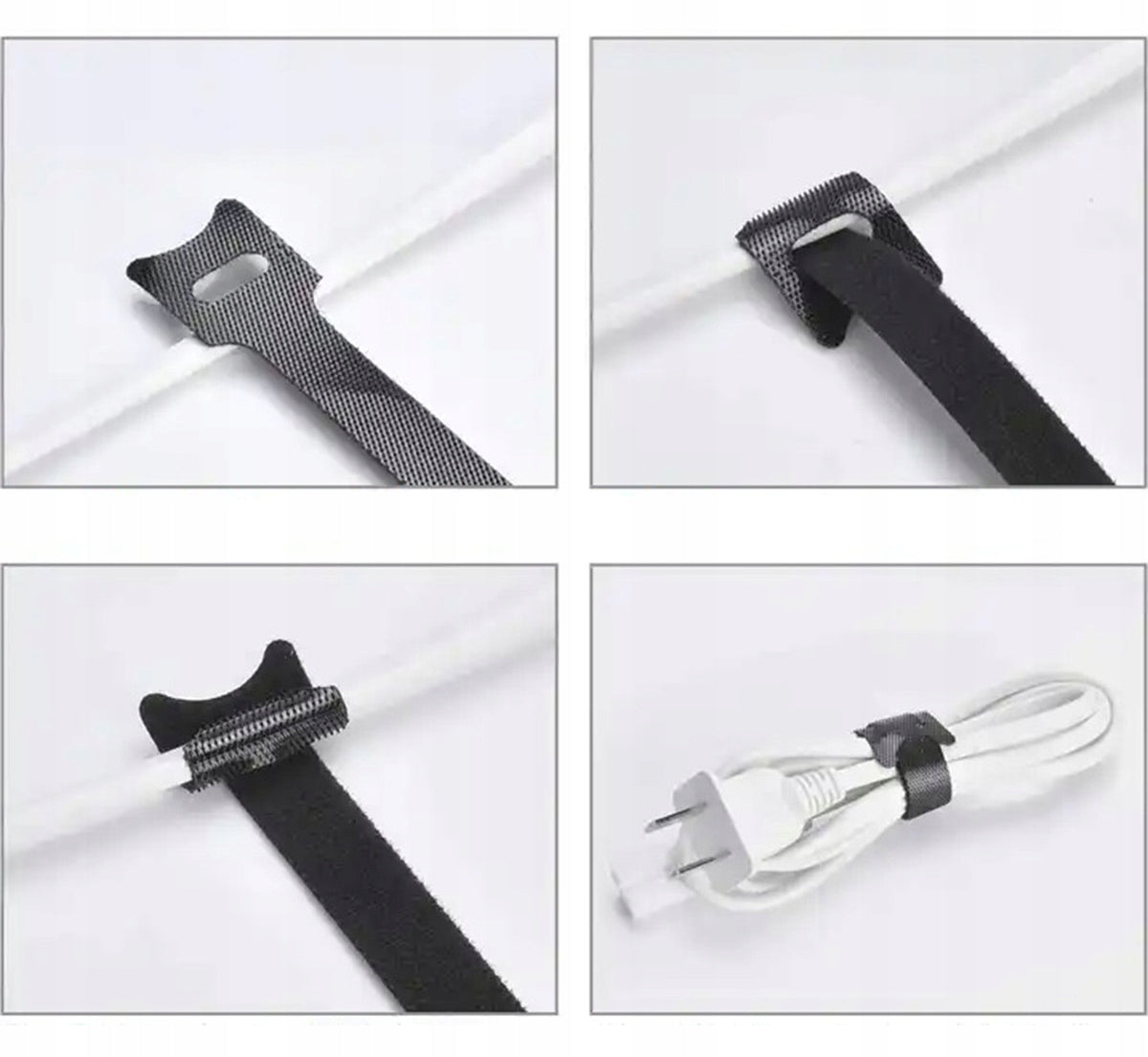 VELCRO BAND FOR FASTENING WIRE CABLES REUSABLE 50 PIECES 15 cm Brand Aptel