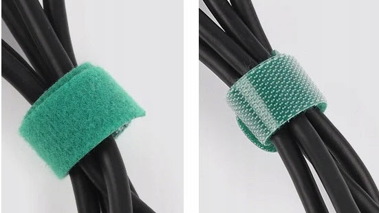 VELCRO BAND STRONG CABLE ORGANIZER WITH NARROW END 150x12mm 100 pcs 14m! Manufacturer code Rzep do kabli typ 2 czarny