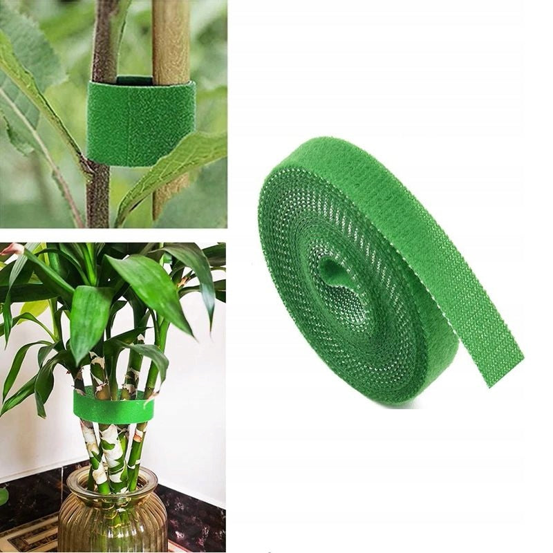 VELCRO GARDEN TAPE 5M GREEN FOR LIGATING TOMATO PLANTS Packaging status original