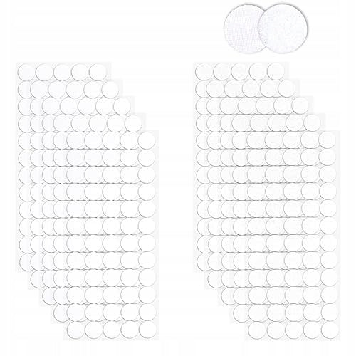 VELCRO SELF ADHESIVE ROUND 20MM 600PCS 300 PAIRS FOR HOME OFFICE metal