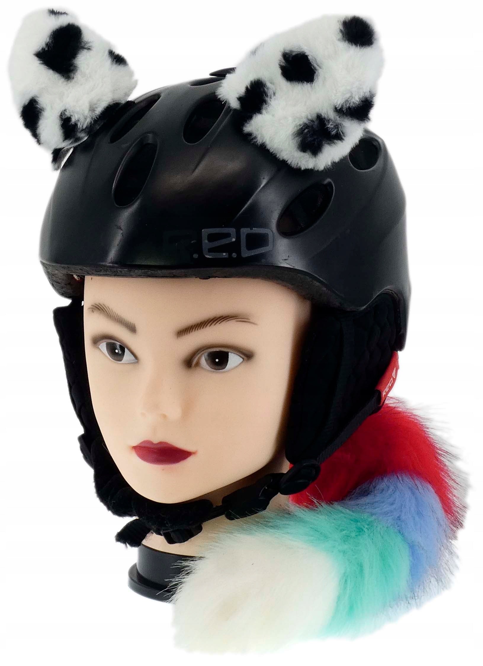 VELCRO SKI HELMET ORNAMENT EARS KITA PATCHES GLOWING LED COLOR F Manufacturer no brand