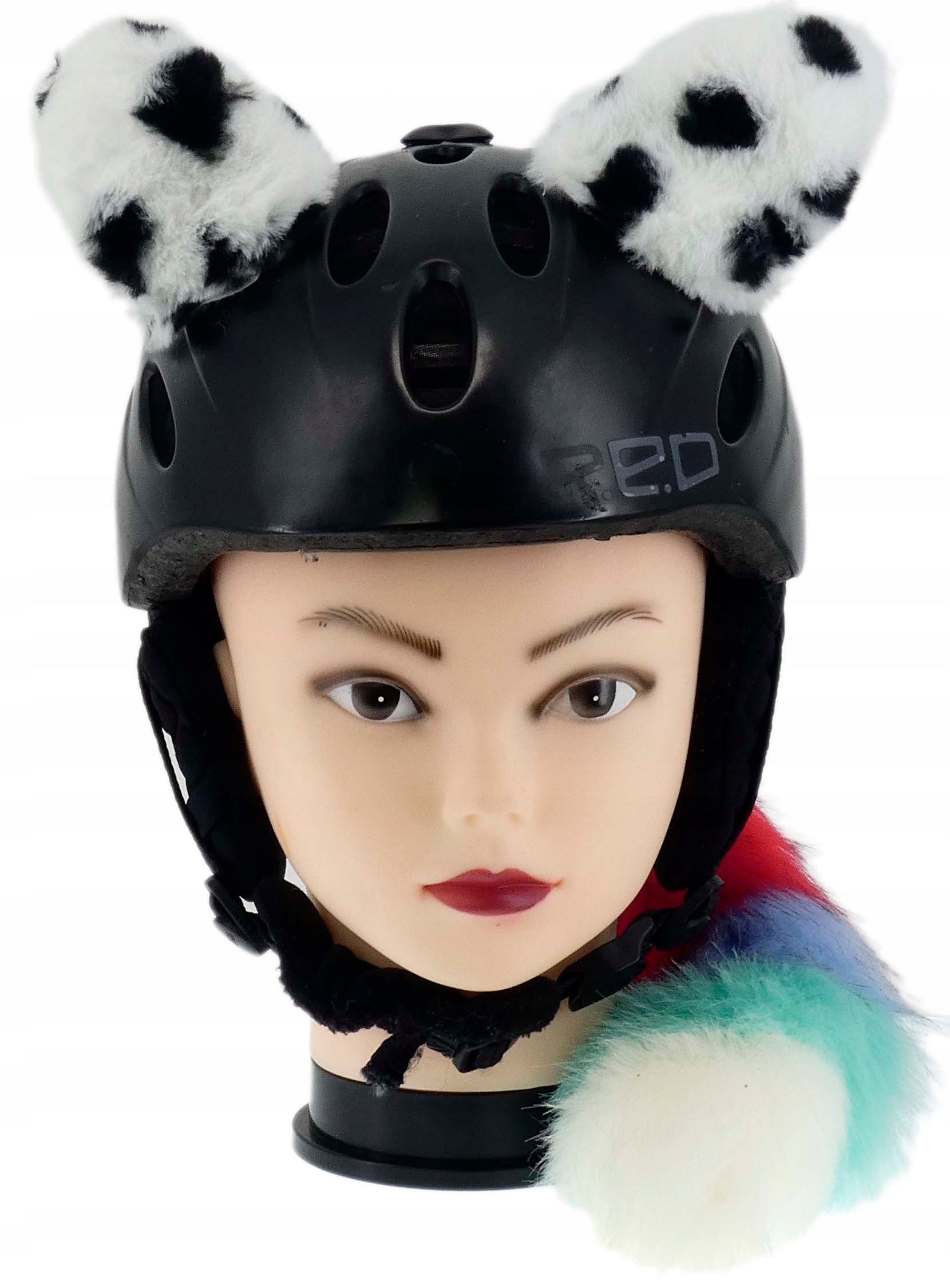 VELCRO SKI HELMET ORNAMENT EARS KITA PATCHES GLOWING LED COLOR F Packaging status original