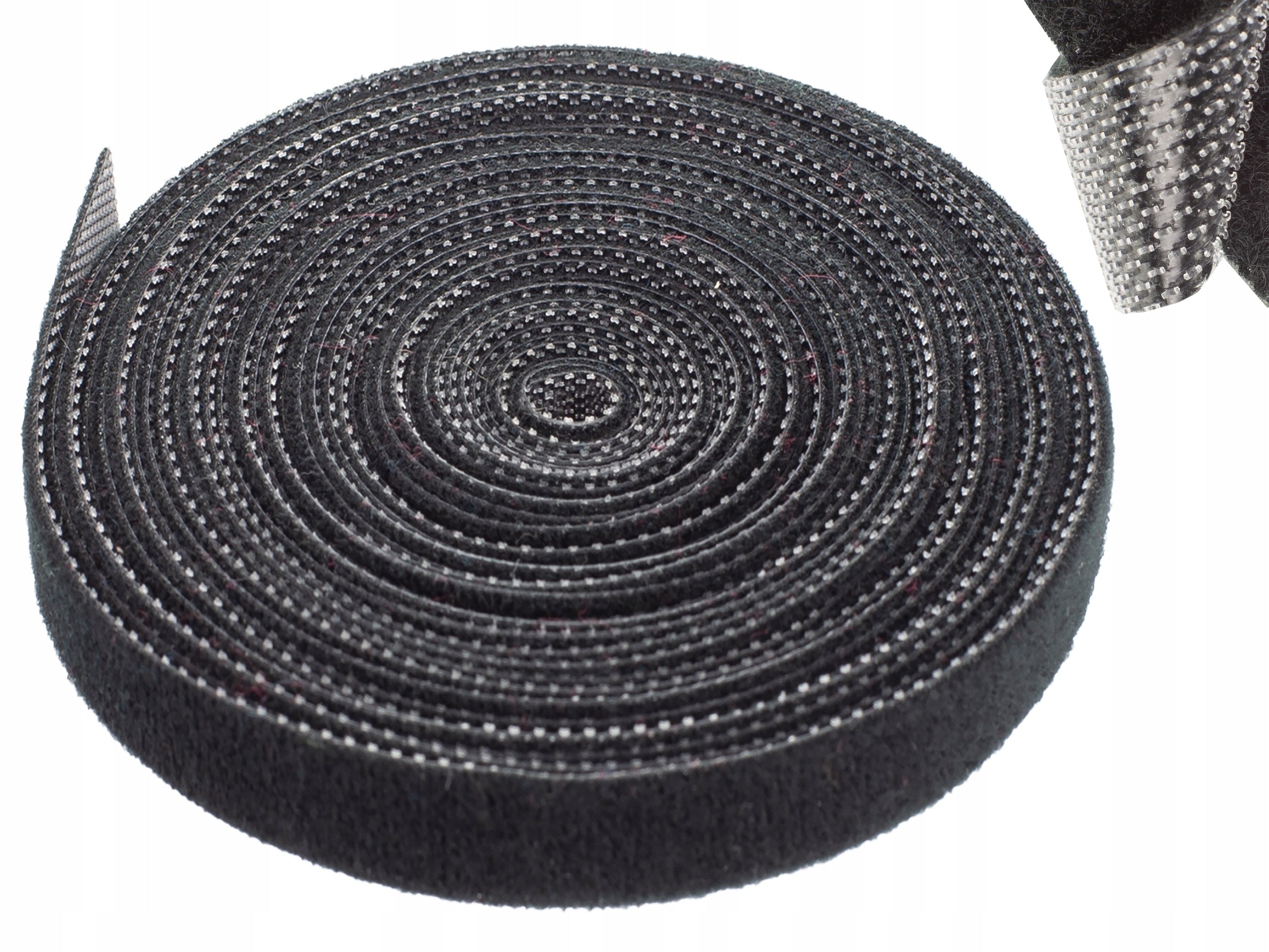 VELCRO TAPE 10mm 5m ORGANIZER FOR CABLES VELCRO DOUBLE-SIDED BLACK NEKU Packaging status original
