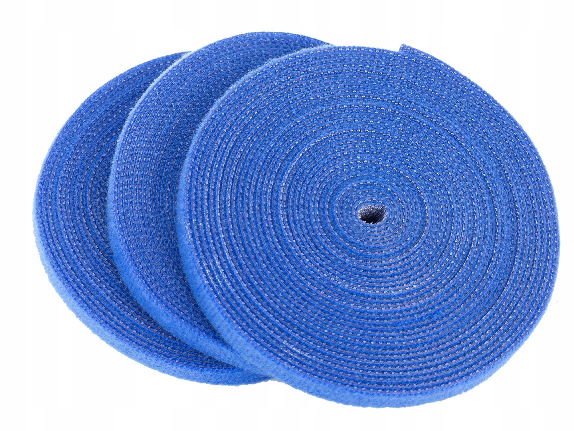 VELCRO TAPE 10mm 5m VELCRO CABLE ORGANIZER DOUBLE SIDED BLUE NEKU Color blue