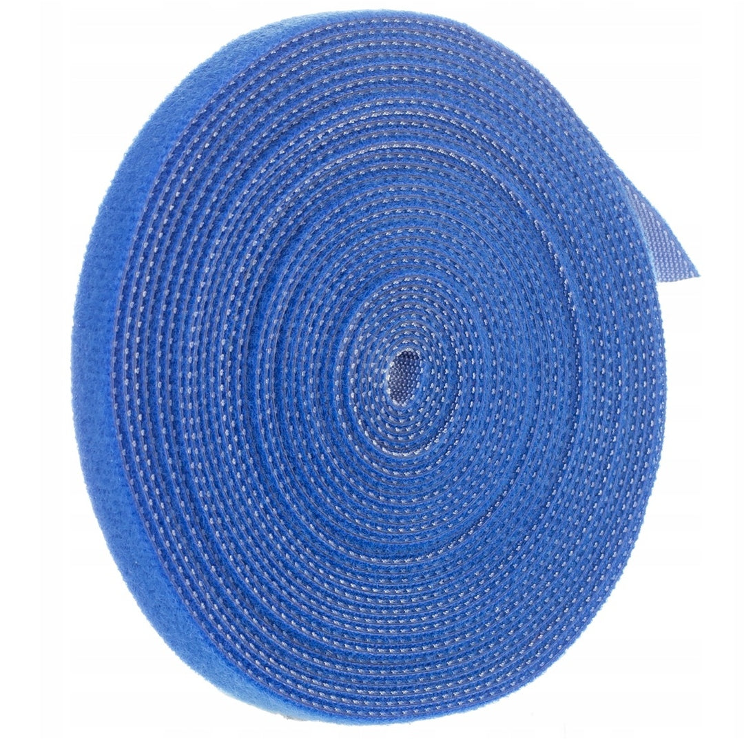 VELCRO TAPE 10mm 5m VELCRO CABLE ORGANIZER DOUBLE SIDED BLUE NEKU