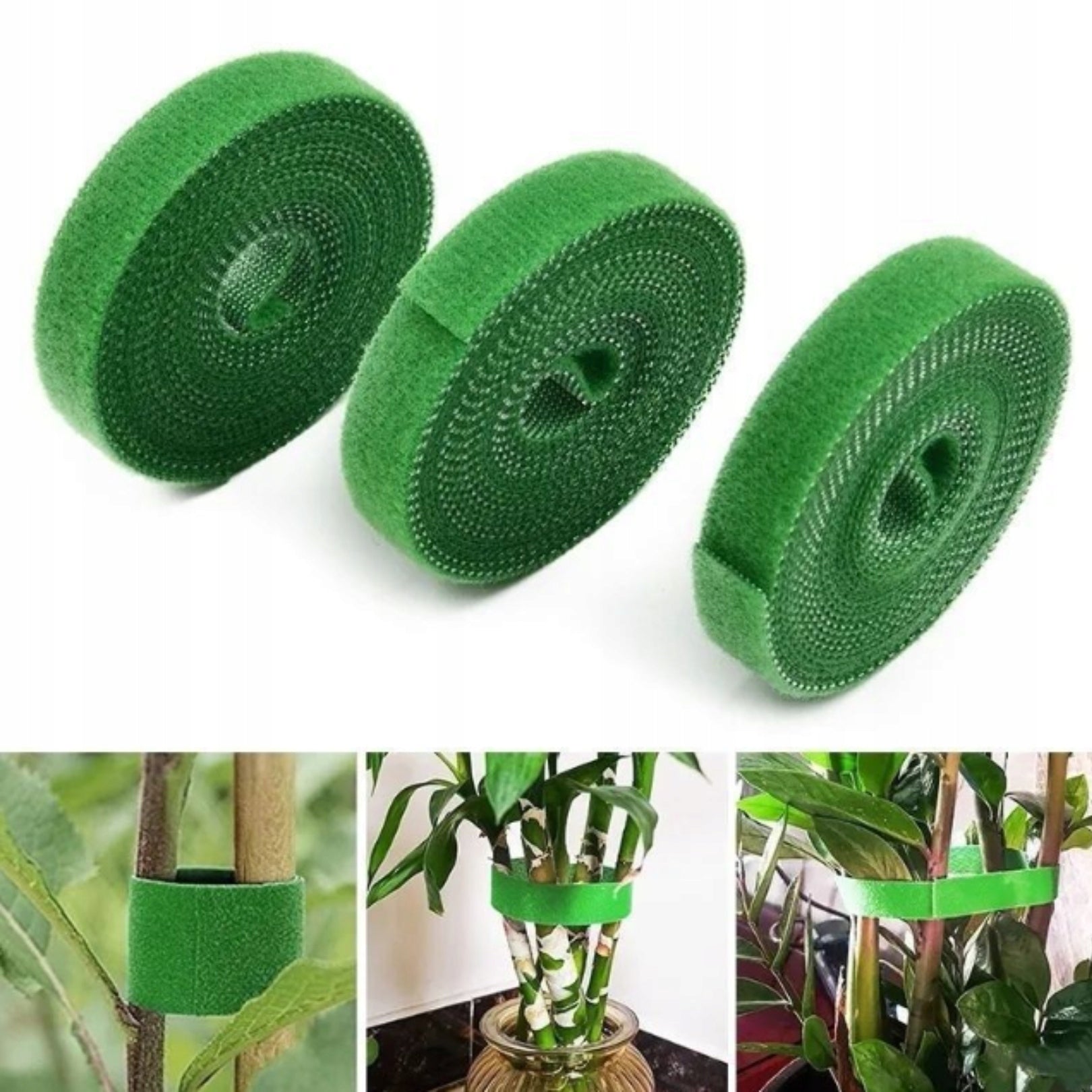 VELCRO TAPE FOR FIXING CABLE PLANT BINDING GREEN 5m Manufacturer code MULTIGRIP zielona TAŚMA RZEPOWA 5 metrów