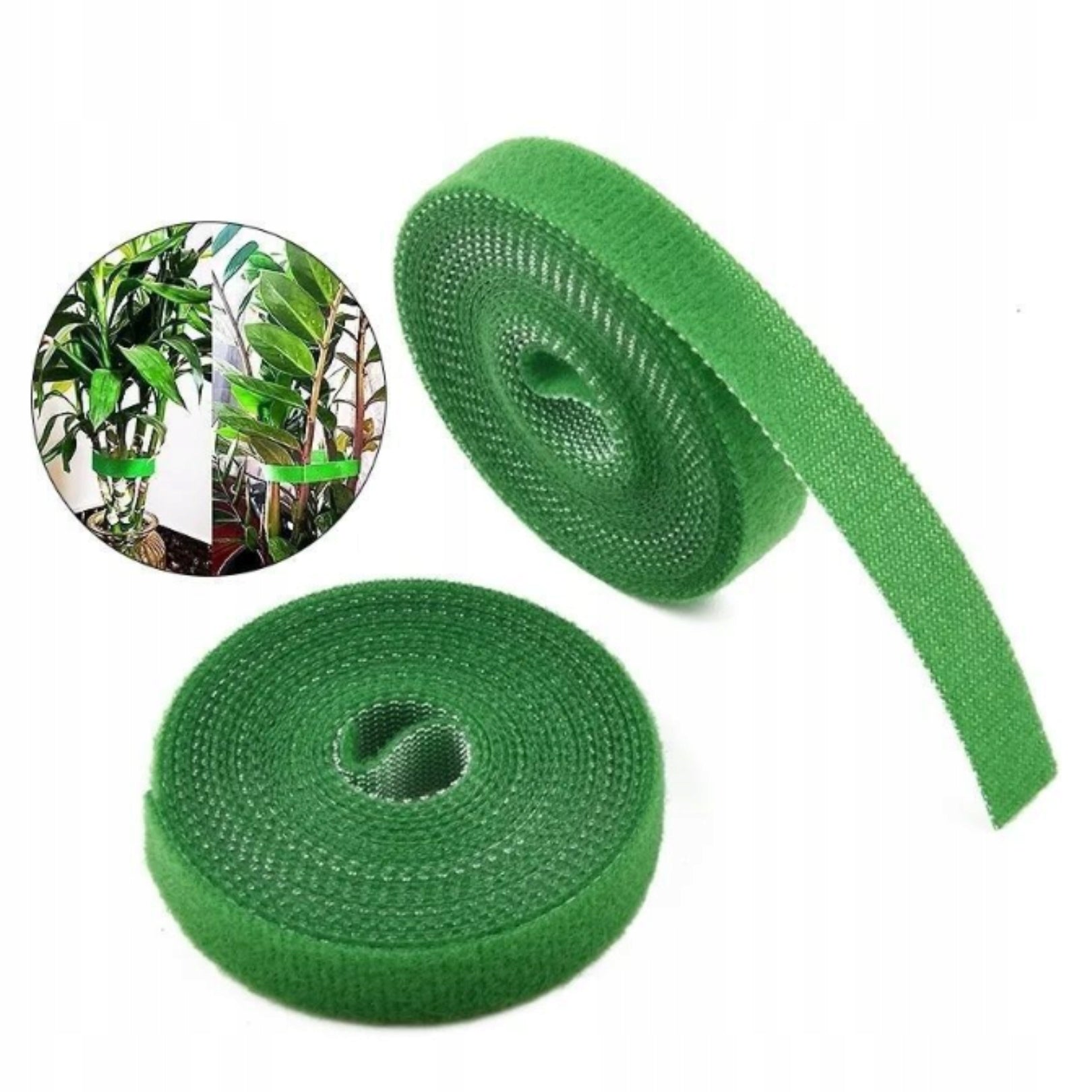 VELCRO TAPE FOR FIXING CABLE PLANT BINDING GREEN 5m Packaging status original