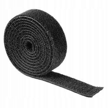 VELCRO TAPE FOR FIXING PLANT BINDING REUSABLE BLACK 12,5mm 2m Packaging status original