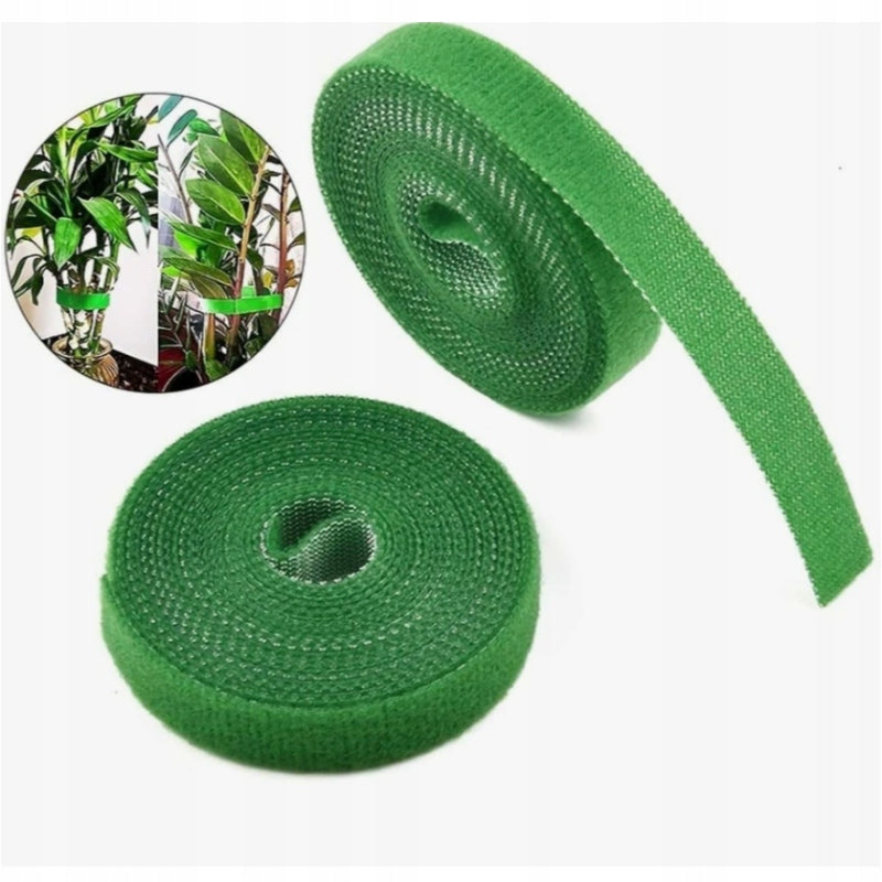 VELCRO TAPE FOR FIXING PLANT BINDING REUSABLE GREEN 19mm 2m