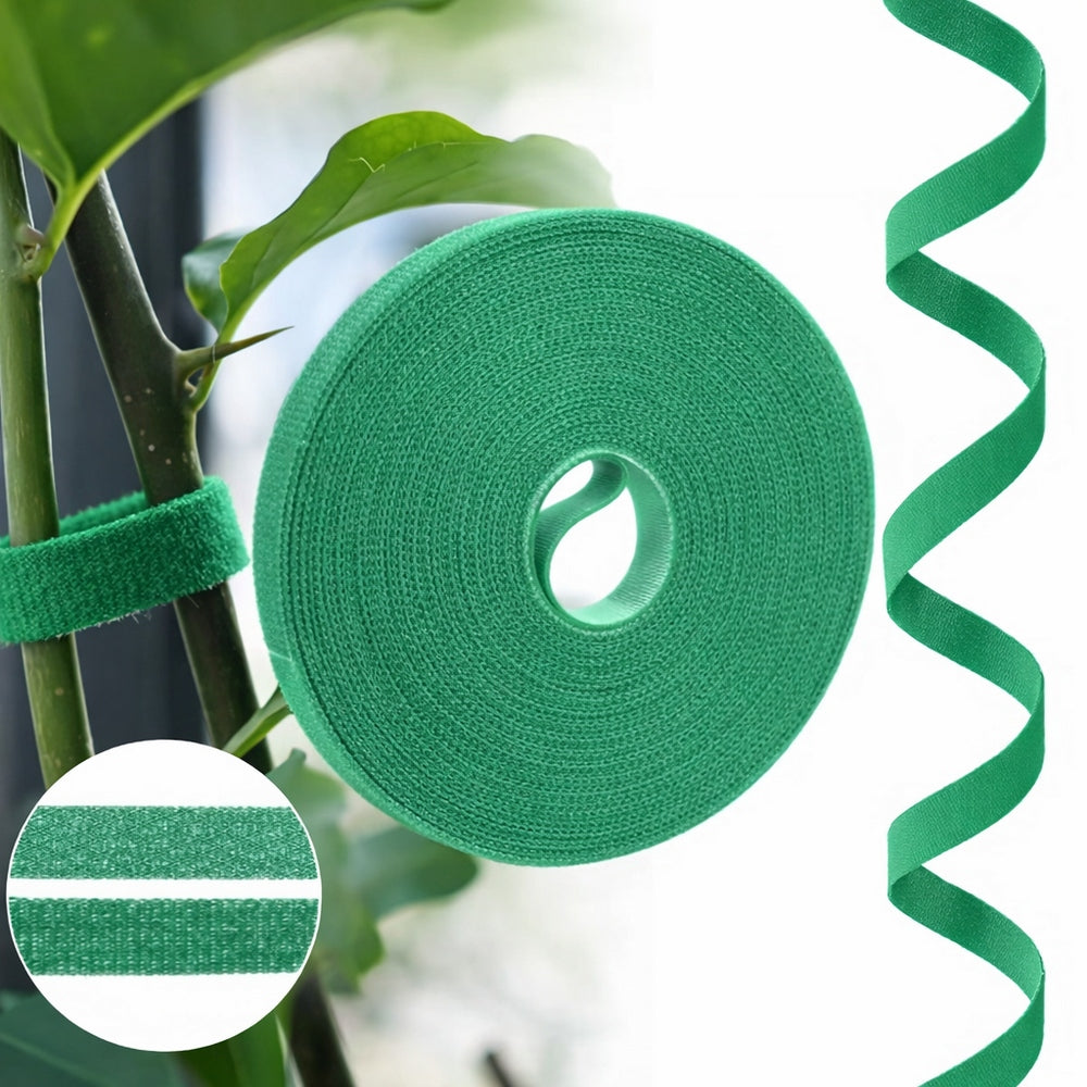 VELCRO TAPE GARDEN GREEN FOR BINDING CUCUMBER PLANTS FLOWERS 5m