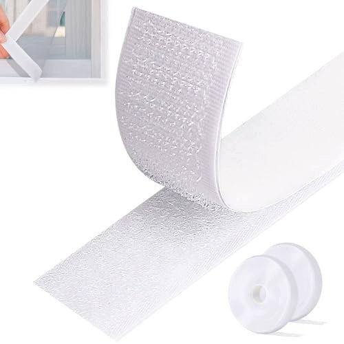 VELCRO TAPE SELF ADHESIVE STRONG DOUBLE SIDED NYLON 8M X 20MM for home Brand no brand