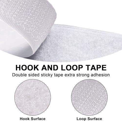 VELCRO TAPE SELF ADHESIVE STRONG DOUBLE SIDED NYLON 8M X 20MM for home Manufacturer code SWC5908151394533