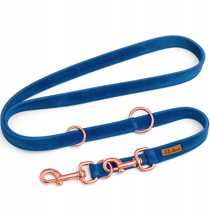 VELOUR ADJUSTABLE DOG LEASH FOR TRAINING WALK VELOUR - 3m Manufacturer code SMYCZ.WELUR.BLUE.3