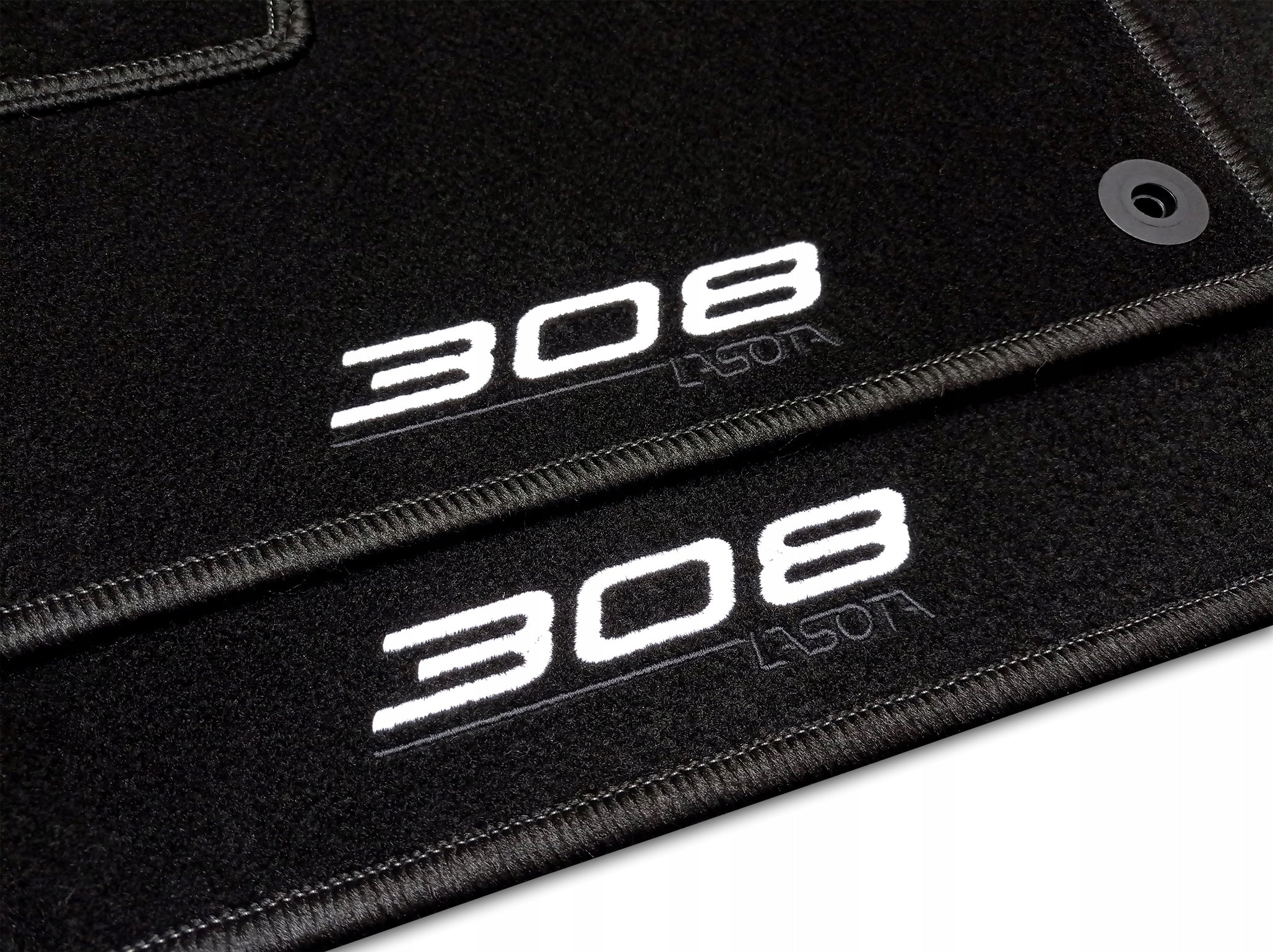 VELOUR RUGS PEUGEOT 308 II (2014-...) + EMBROIDERY