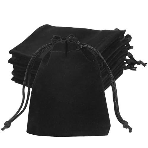 VELVET BAGS BLACK FOR JEWELRY WEDDING GIFT 20 PIECES 7X9 Brand no brand