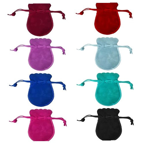 VELVET BAGS WITH DRAWSTRING FOR JEWELRY GIFT 8PCS 9X7CM for home