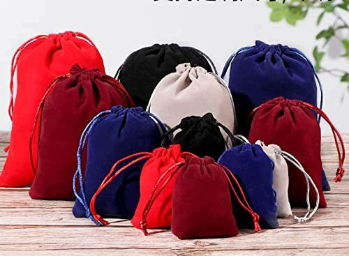VELVET BAGS WITH STRING FOR JEWELRY GIFT WEDDING 5 PCS 30X40CM Manufacturer code Nieoznaczona