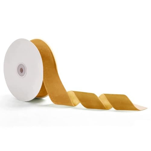 VELVET RIBBON LIGHT BROWN FOR GIFT WRAPPING 3 8 CM 9 WEDding Length 1 cm