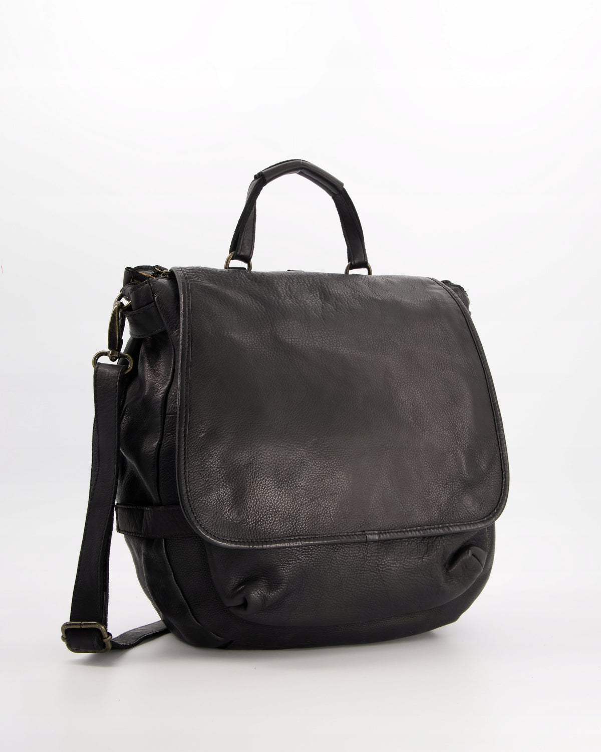 VENEZIA WOMEN'S BACKPACK MADE OF NATURAL LEATHER IN BLACK Brand VENEZIA