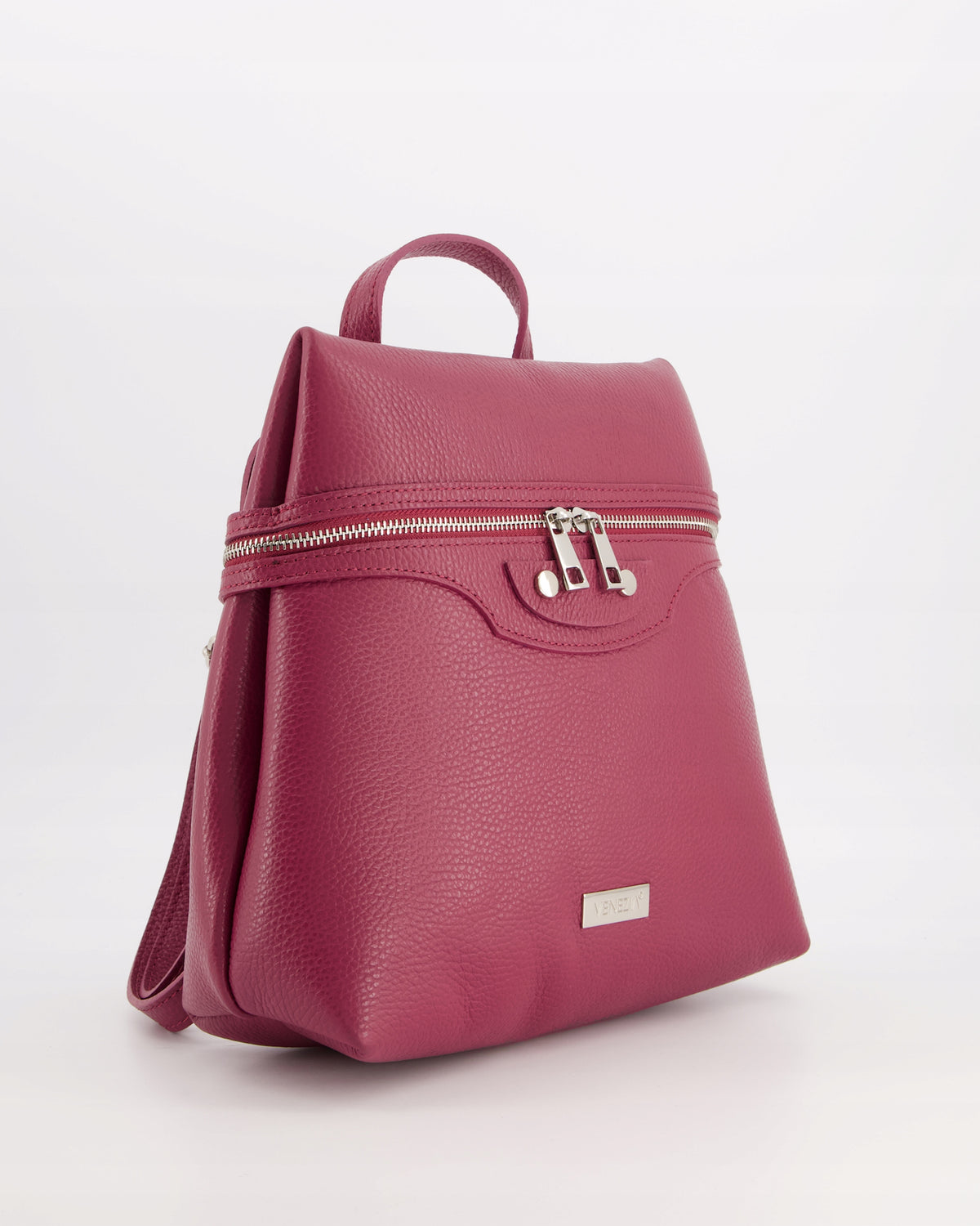VENEZIA WOMEN'S LEATHER BACKPACK IN BURGUNDY Packaging status original