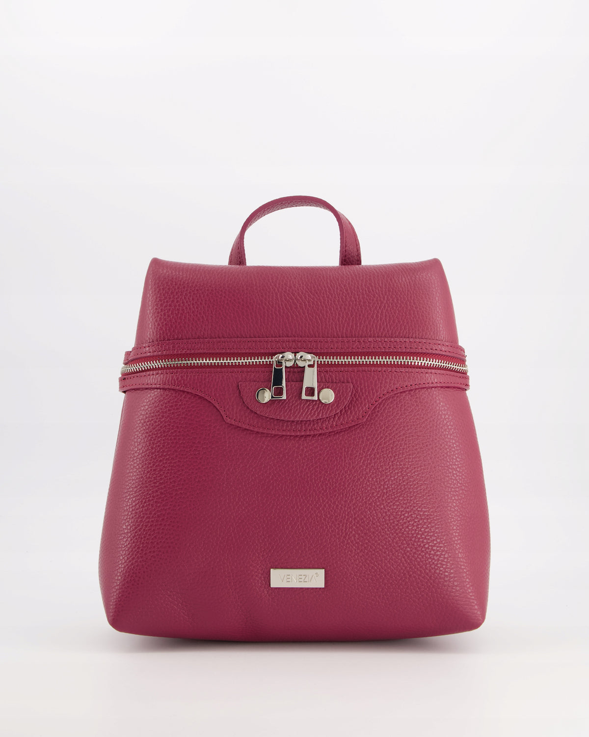 VENEZIA WOMEN'S LEATHER BACKPACK IN BURGUNDY