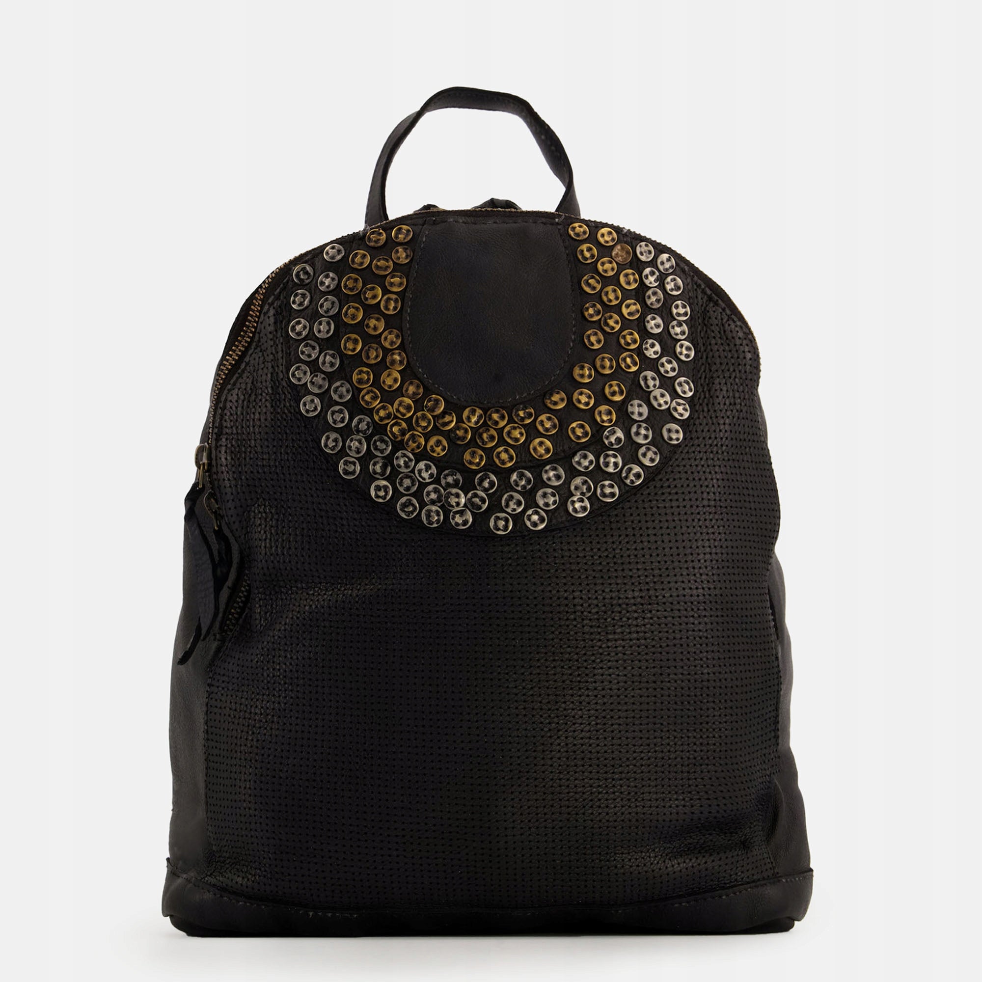 VENEZIA Women's Black Soft Calf Leather Backpack