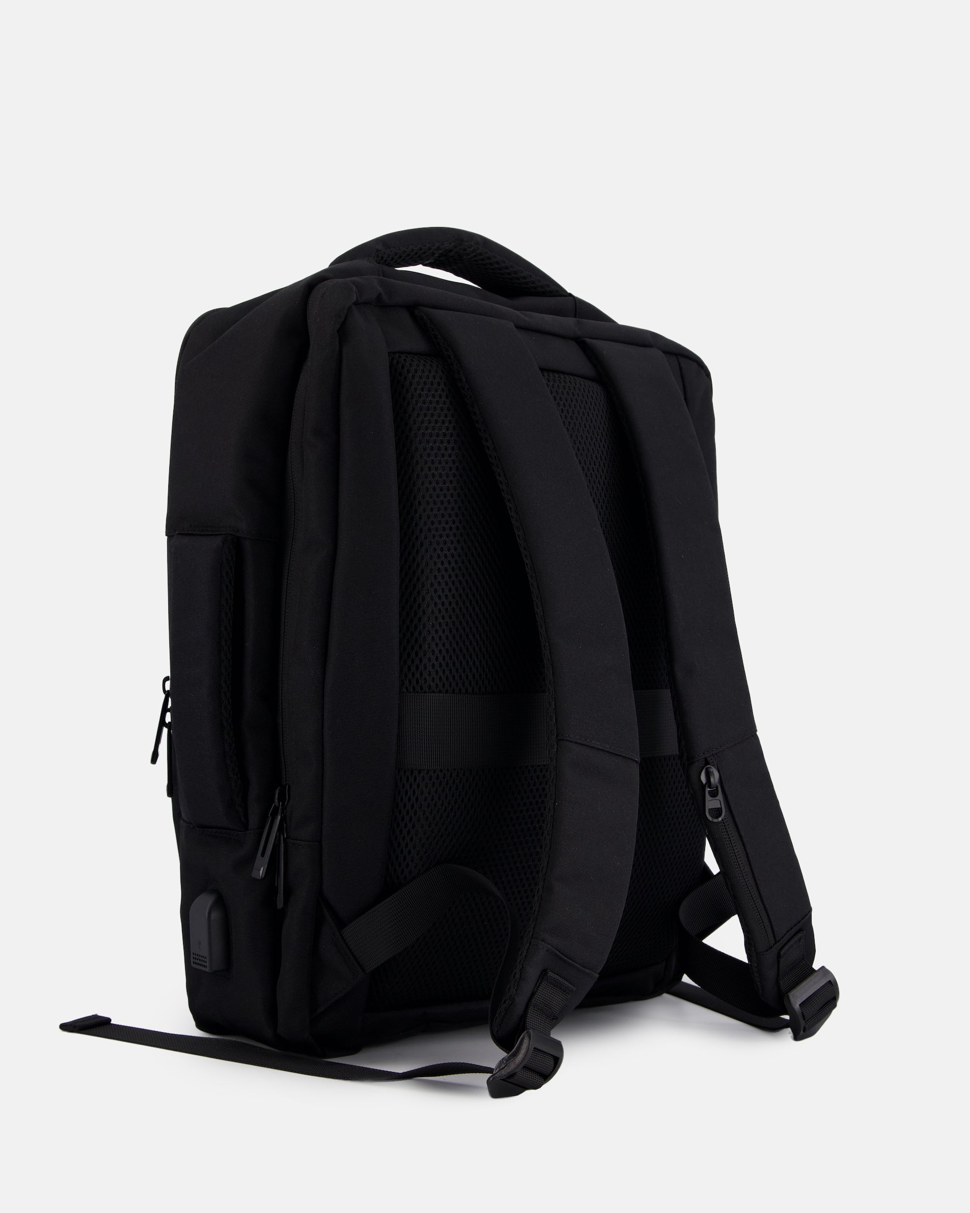 VENEZIA black fabric backpack with two compartments and laptop space Brand VENEZIA