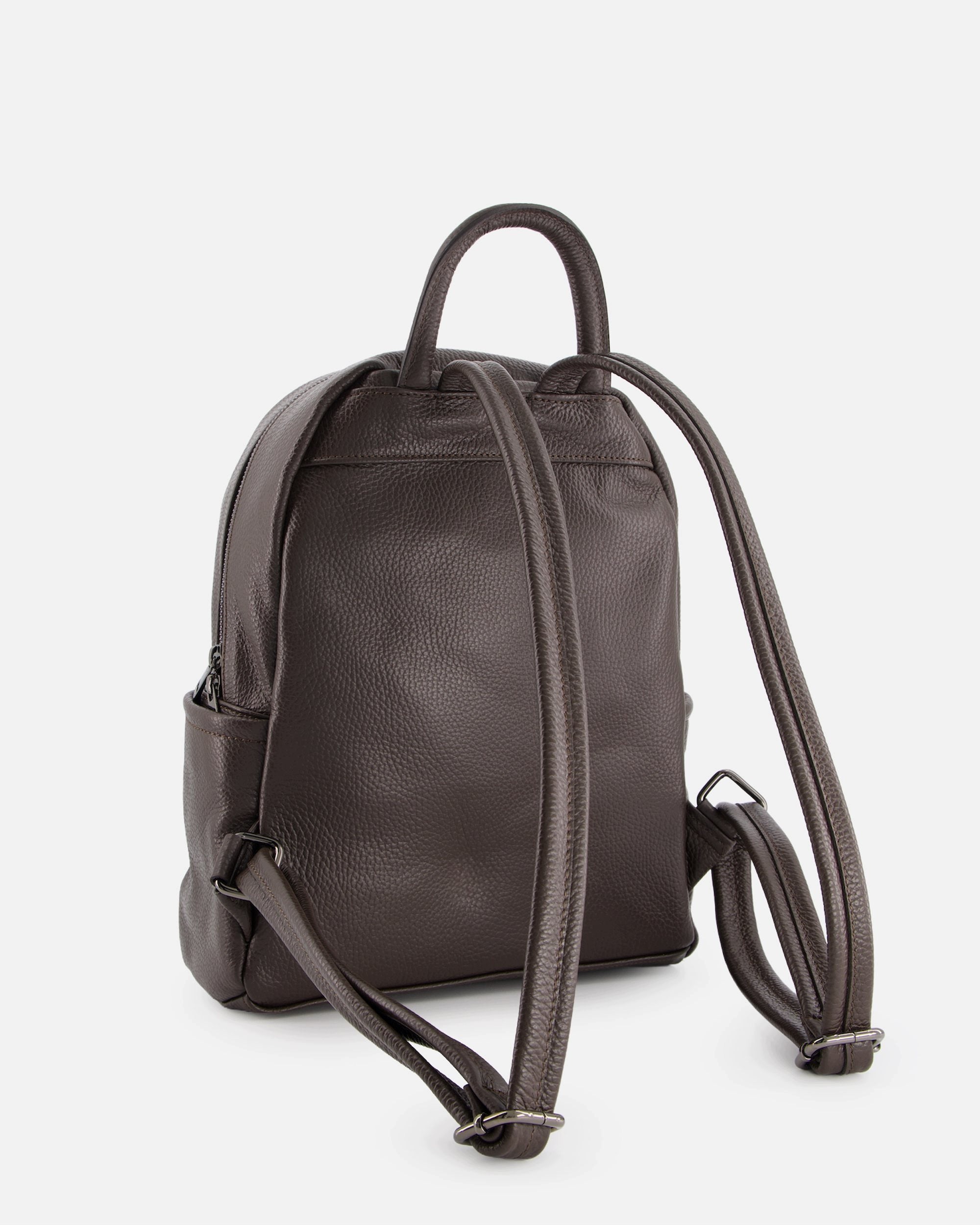 VENEZIA women's classic dark brown genuine leather backpack Brand VENEZIA