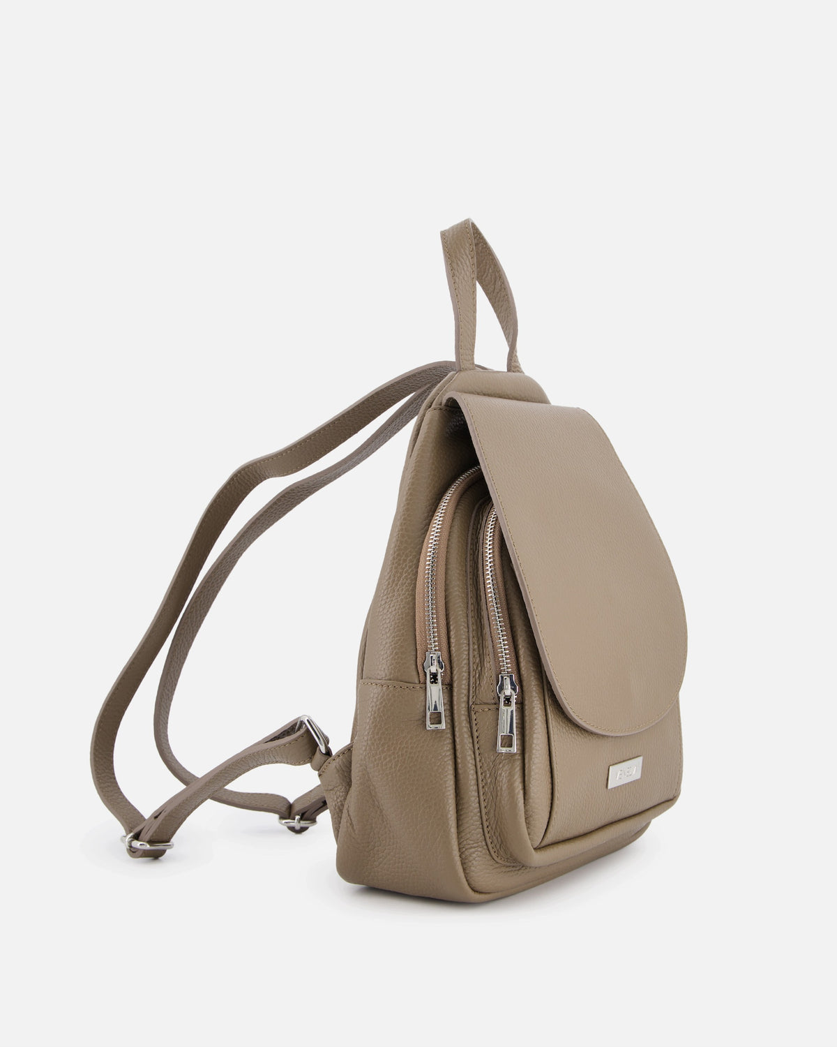 VENEZIA women's leather backpack in beige color with grainy texture Brand VENEZIA