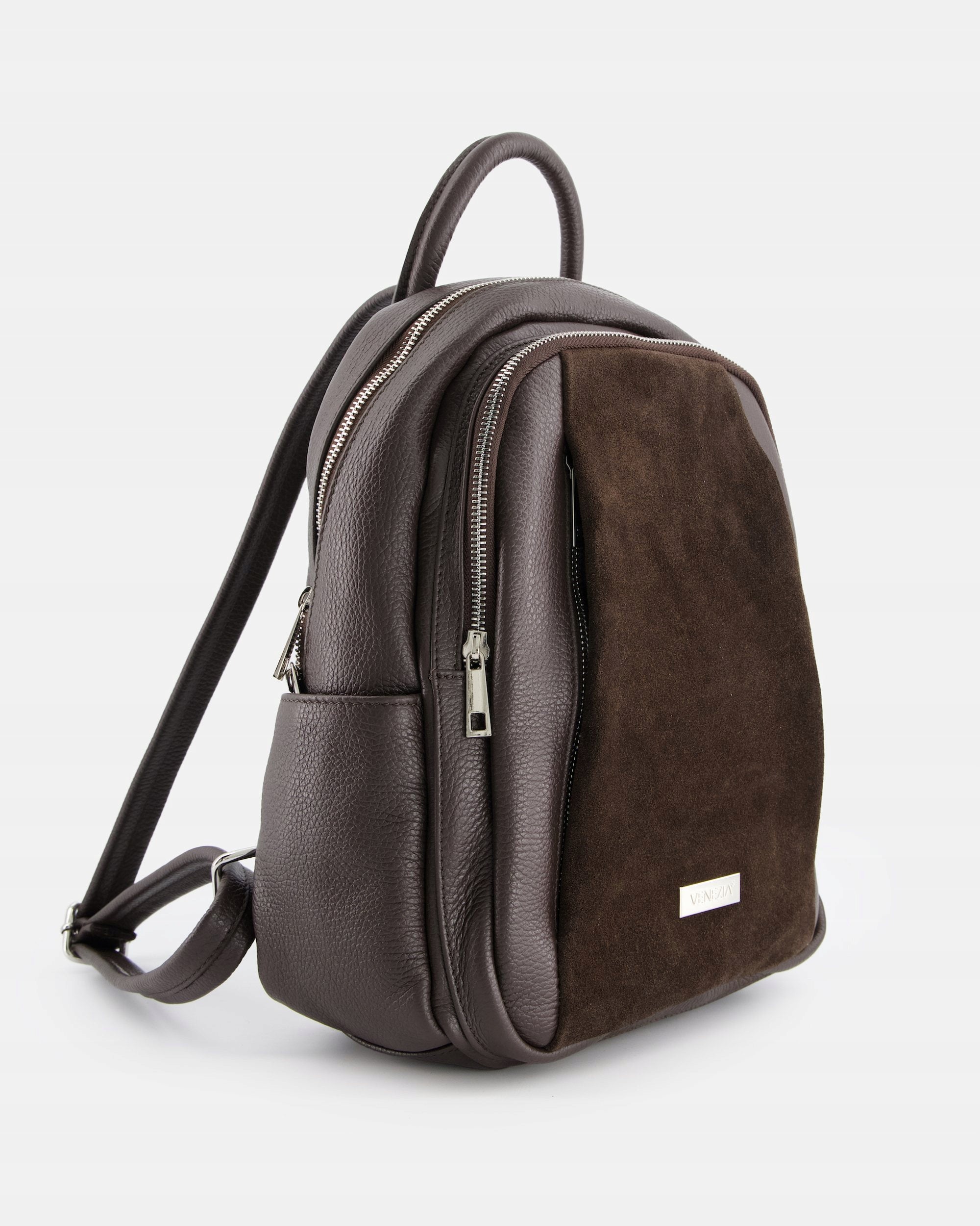 VENEZIA women's pea leather backpack in brown Brand VENEZIA