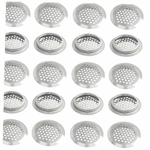 VENTILATION HOLE STAINLESS STEEL 53 MM DIAMETER MESH PATCH 20 PCS.