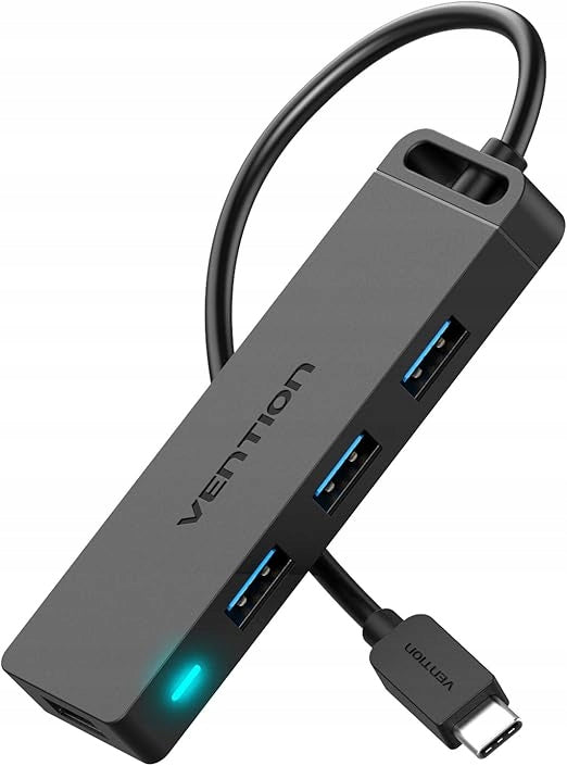 VENTION USB C Hub, 4-Port USB 3.0 Adapter Cable 0.5m