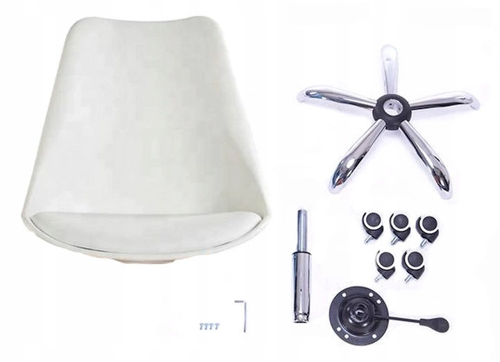 VEO Office SWIVEL CHAIR for Desk Chair Grey Seat depth 43 cm