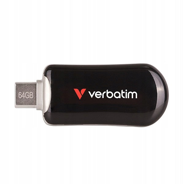 VERBATIM Pendrive Plectra 64GB USB-C 100MB/s 30224 black