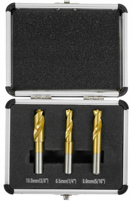 VERKE V86478 SET OF REAMERS FOR WELD SEALS DRILL BITS 6,5mm 8mm 10mm Brand Verke