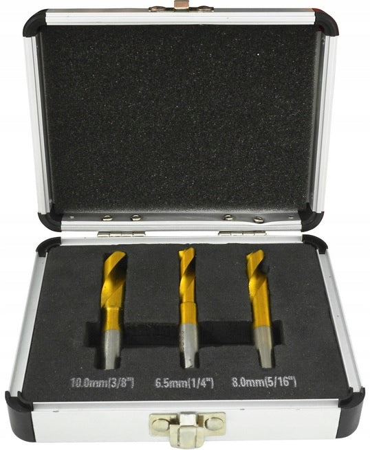 VERKE V86478 SET OF REAMERS FOR WELD SEALS DRILL BITS 6,5mm 8mm 10mm Manufacturer code V86478