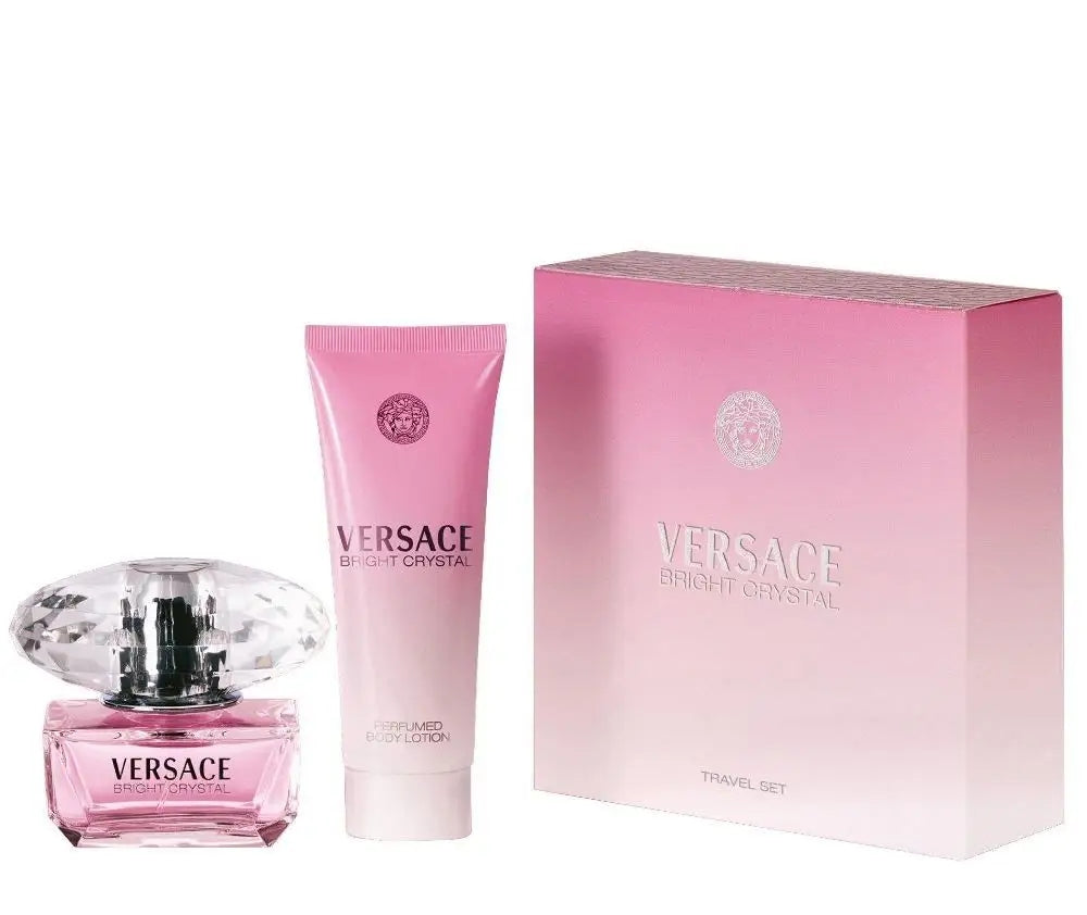 VERSACE BRIGHT CRYSTAL GIFT SET (EAU DE TOILETTE 50 ML+LOTION TO CI Packaging status original