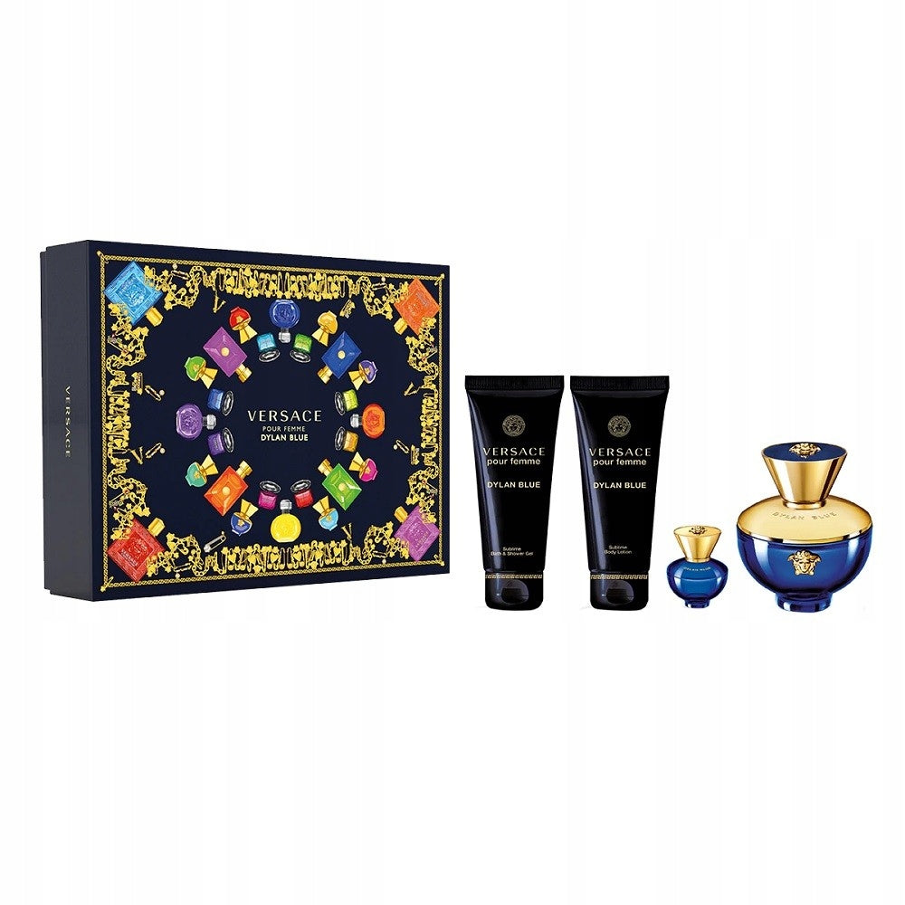 VERSACE POUR FEMME DYLAN BLUE - EDP 100 ML + BODY LOTION Packaging status original