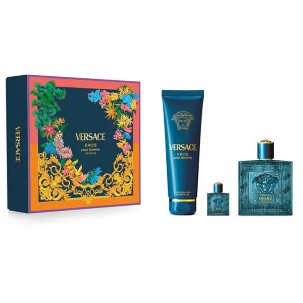 VERSACE Set Eros Pour Homme EDP 100ml + Gel 150ml + EDP 5ml