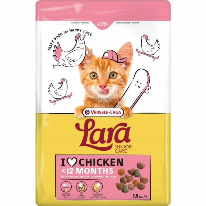 VERSELE-LAGA Lara Junior 1,9kg - food for kittens and young cats Product weight 1.9 kg