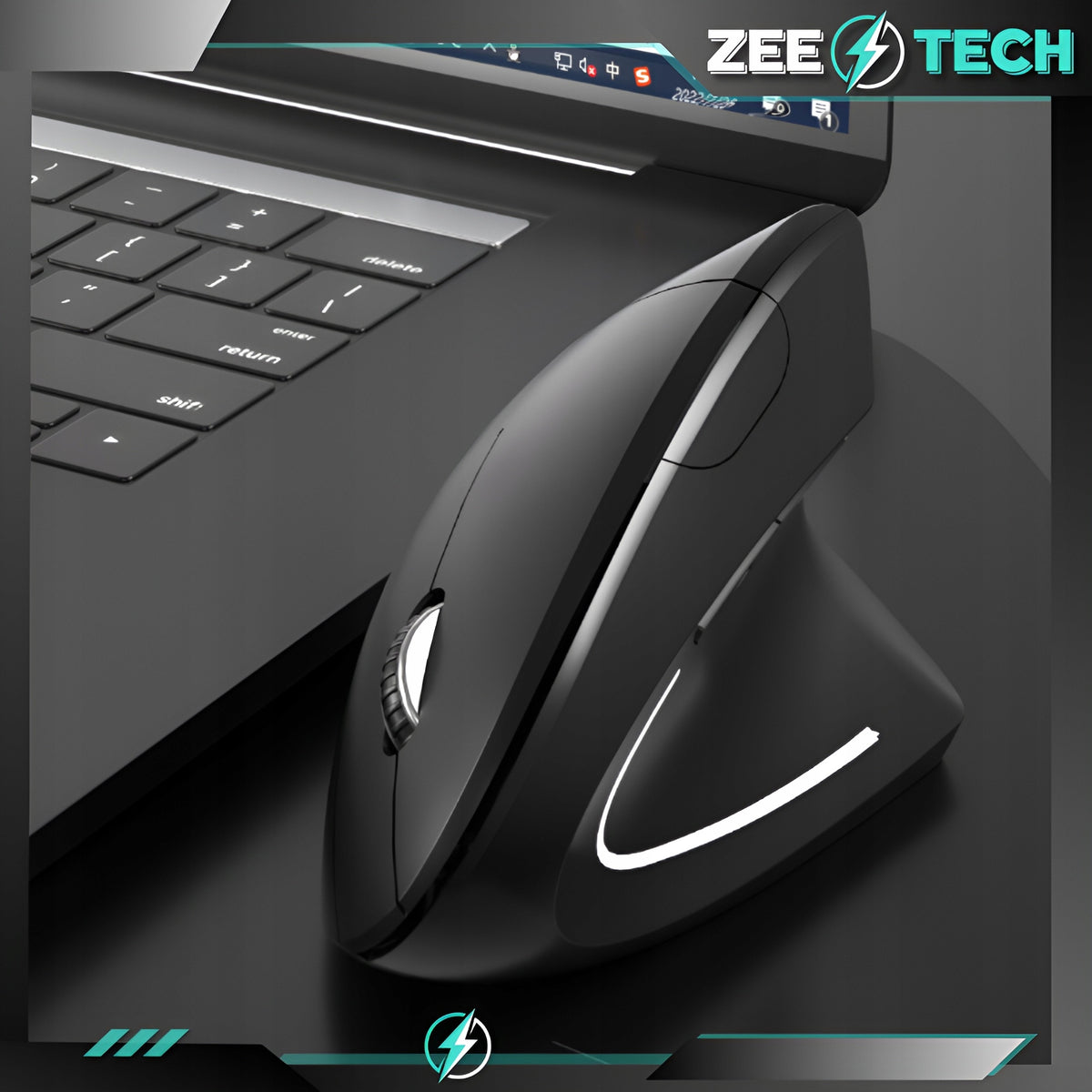 VERTICAL MOUSE WIRELESS VERTICAL QUIET MOUSE FOR LAPTOP COMPUTER Batteries included no