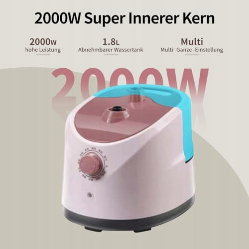 VERTICAL STEAMER 2000W PROFESSIONAL FOR CLOTHES TANK 1 steel Dominant color clear