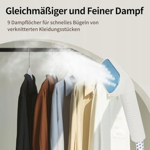 VERTICAL STEAMER 2000W PROFESSIONAL FOR CLOTHES TANK 1 steel Model B0CWR4HLTS