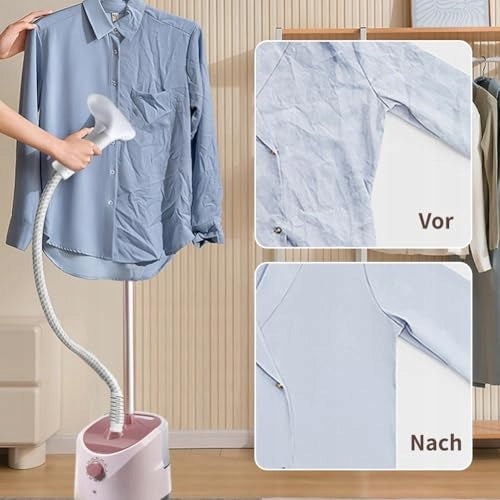 VERTICAL STEAMER 2000W PROFESSIONAL FOR CLOTHES TANK 1 steel Power 2000 W
