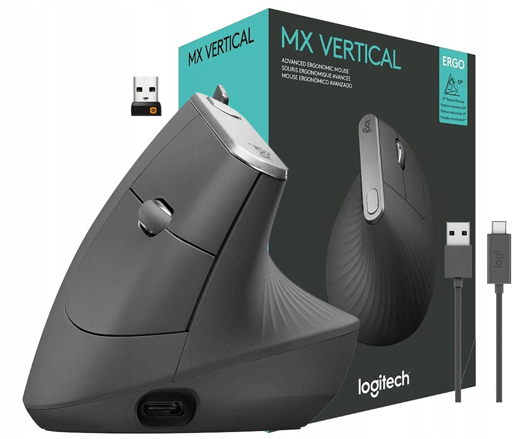 VERTICAL WIRELESS MOUSE LOGITECH MX VERTICAL ADVANCED ERGONOMIC WIRELESS