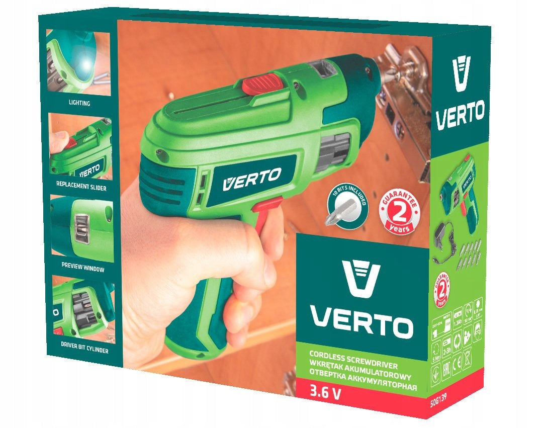 Akkuschrauber Verto 50G139, 3,6 V 
